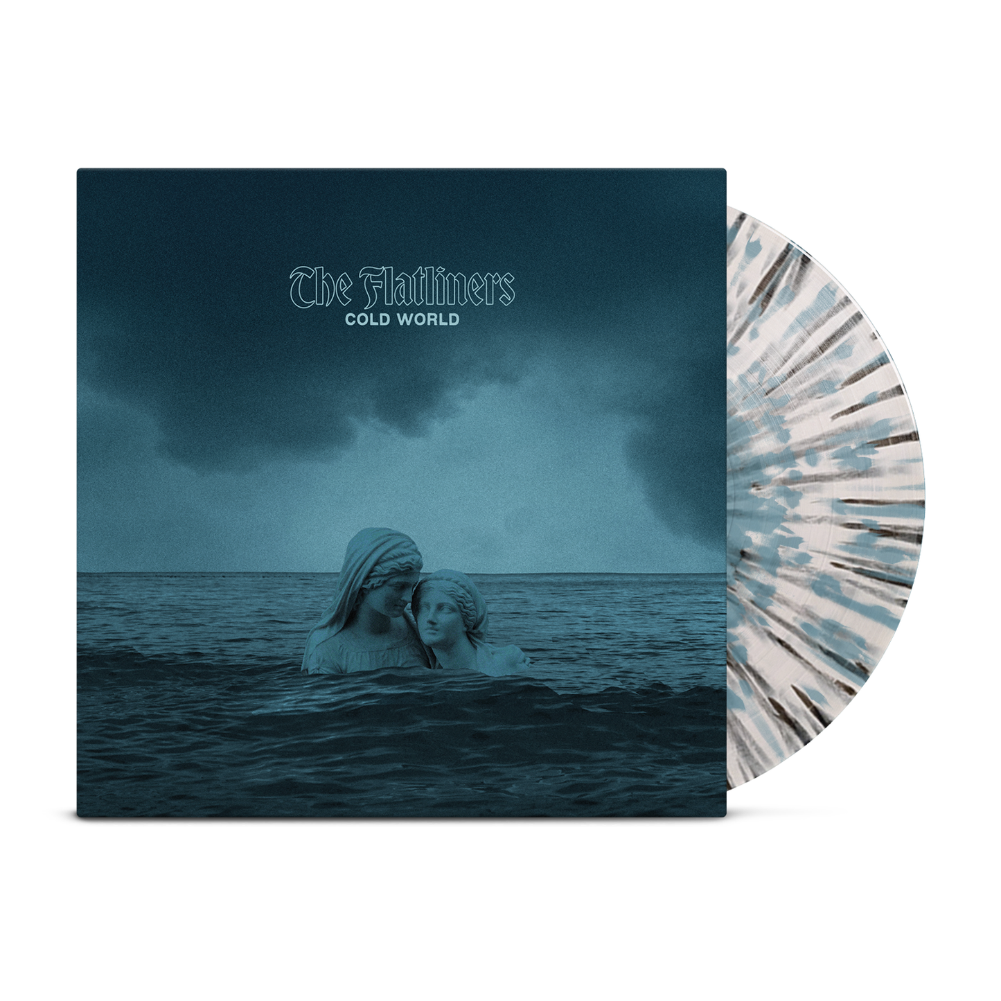 The Flatliners (Cold World) White w/ Black & Light Blue Splatter Vinyl
