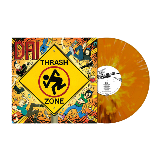 D.R.I. (Thrash Zone) Orange-Yellow/White Splatter Vinyl