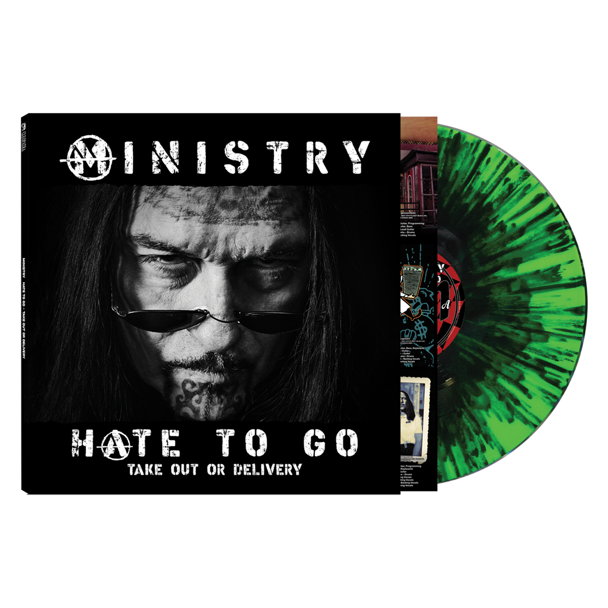 Ministry (Hate To Go - Take Out Or Delivery) Green Splatter Vinyl
