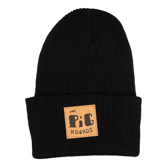 The Pighounds (Phat Pig Patch) Black Beanie