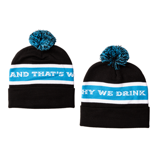 And That’s Why We Drink (Logo) Pom Beanie