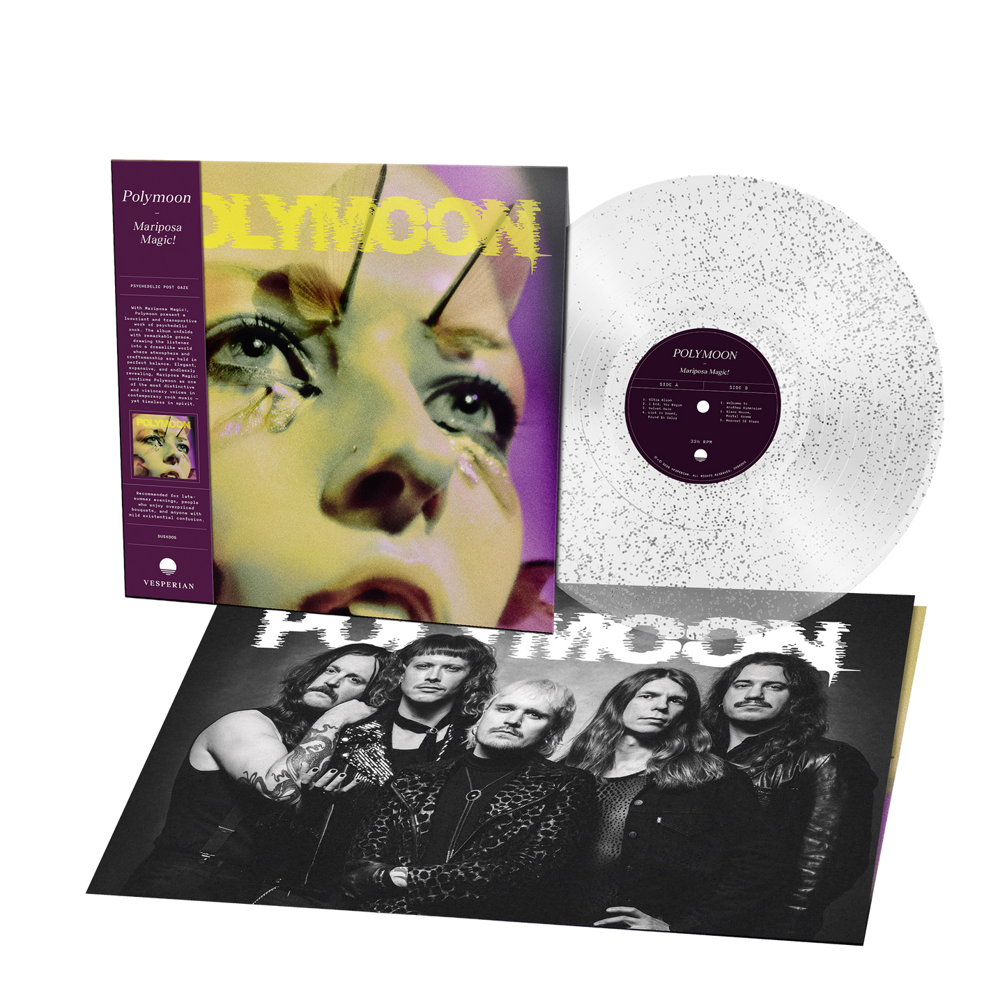 Polymoon (Mariposa Magic!) Clear Glitter Vinyl