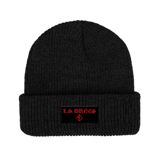 L.S. Dunes (Old English Black) Beanie