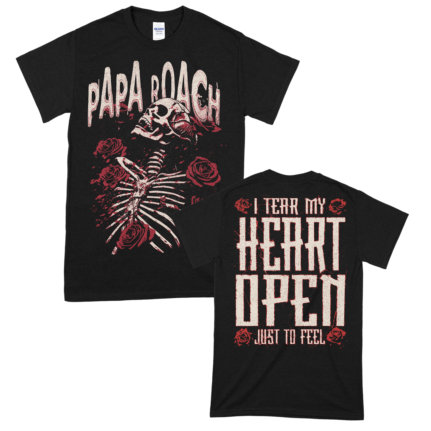 Papa Roach (Skele Roses) T-Shirt