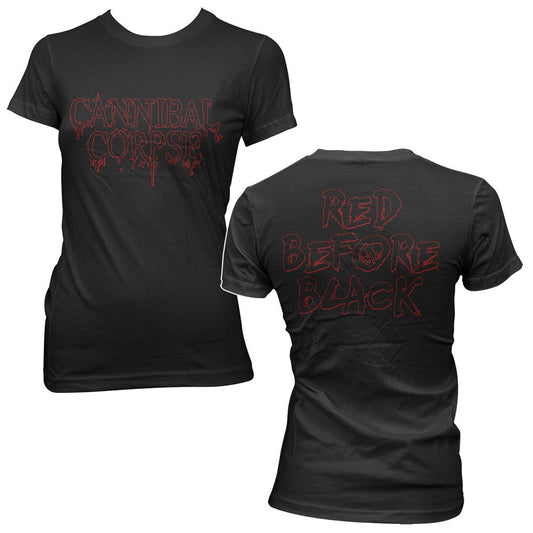 Cannibal Corpse (Red Before Black) Girl Fitted T-Shirt