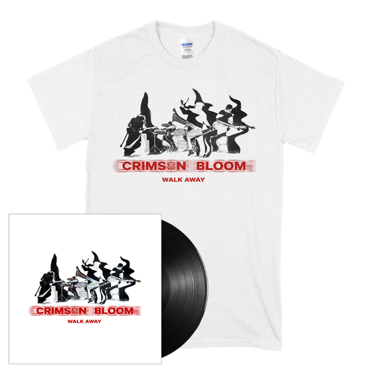 Crimson Bloom (Walk Away) T-Shirt+Black Vinyl Bundle