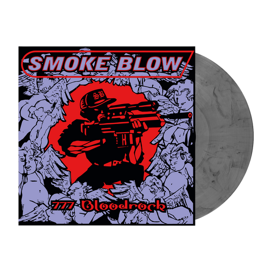 Smoke Blow (777 Bloodrock) 140g Silver & Black Marbled Vinyl