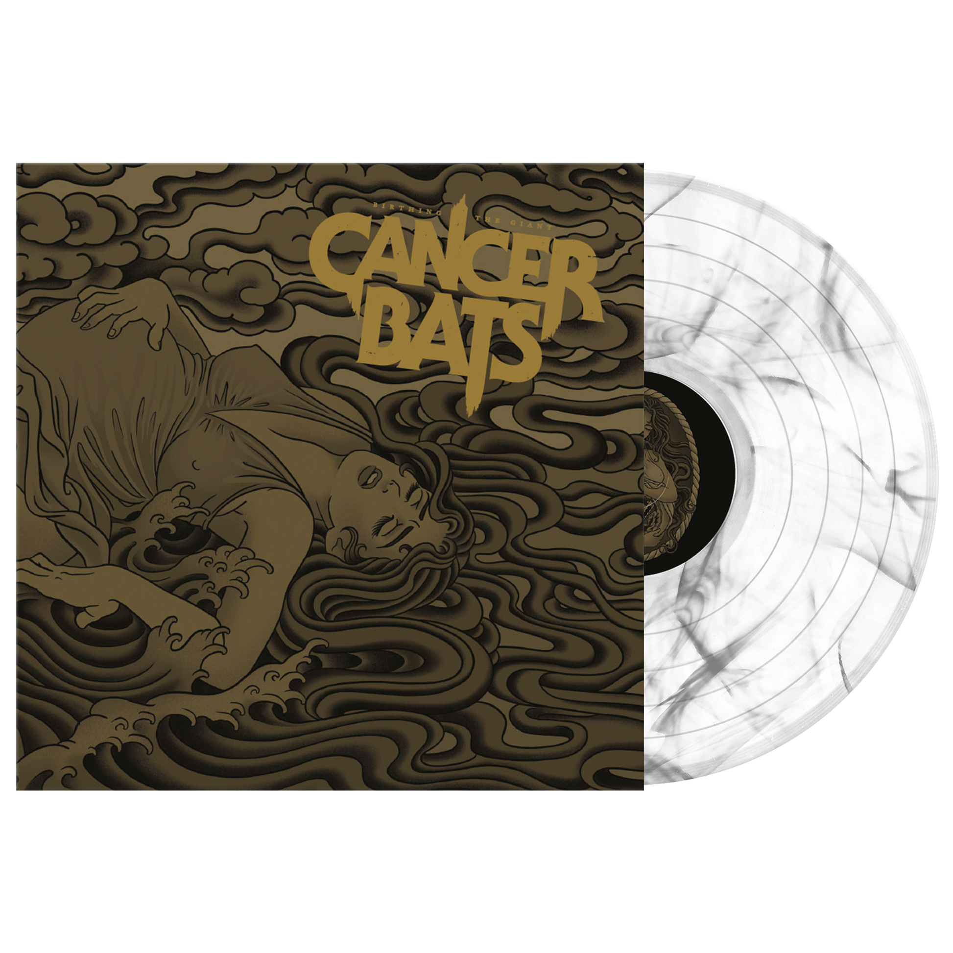 Cancer Bats (Birthing The Giant) Clear w/Grey Marble Vinyl