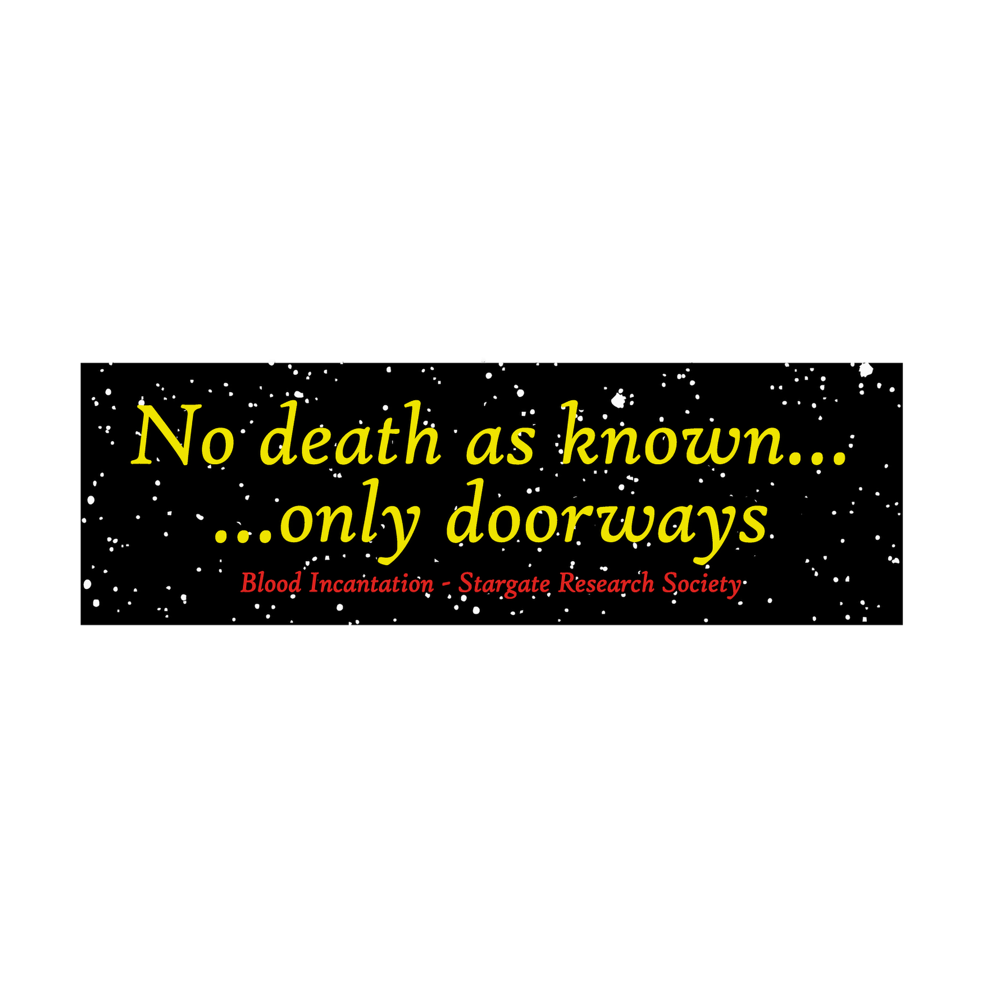 Blood Incantation (Doorways) Bumper Sticker