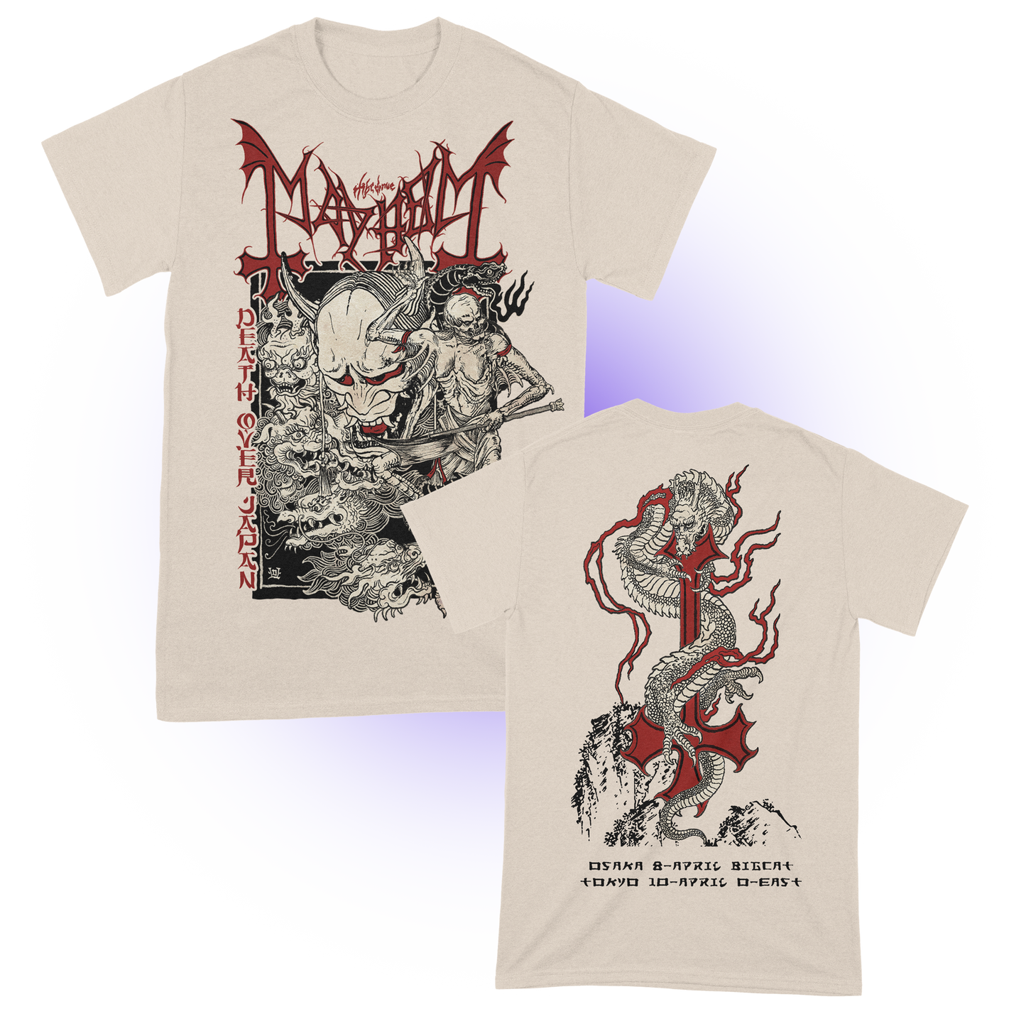 Mayhem (Death Over Japan Natural) T-Shirt