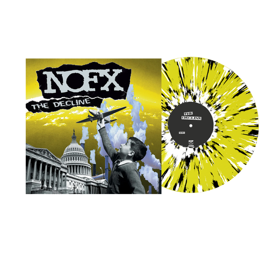 NOFX (The Decline) Yellow w/ Black & White Splatter Vinyl
