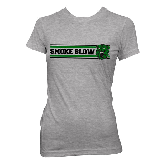 Smoke Blow (Green Bars) Fitted Girl T-Shirt