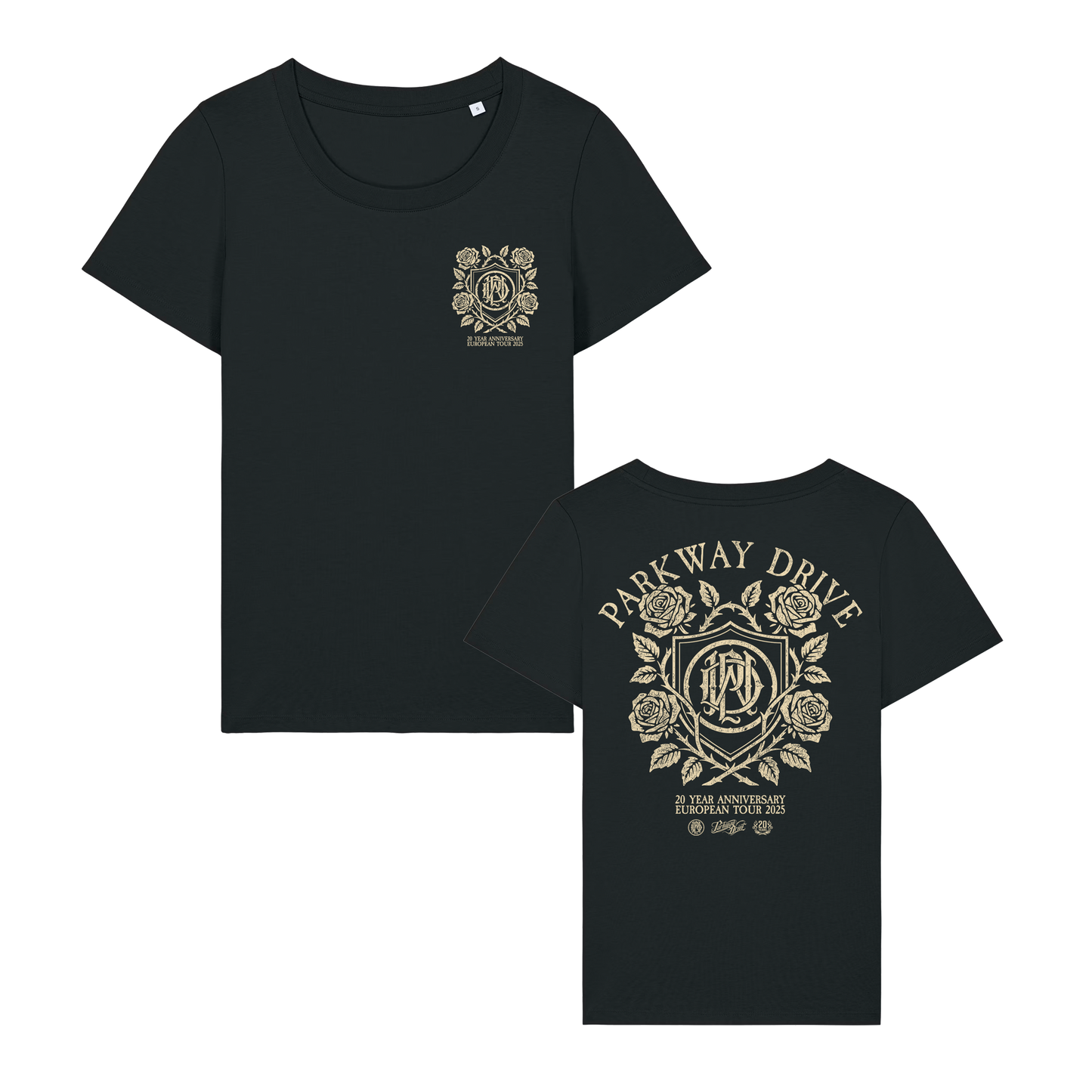 Parkway Drive (Roses & Shield) Girl Fitted T-Shirt