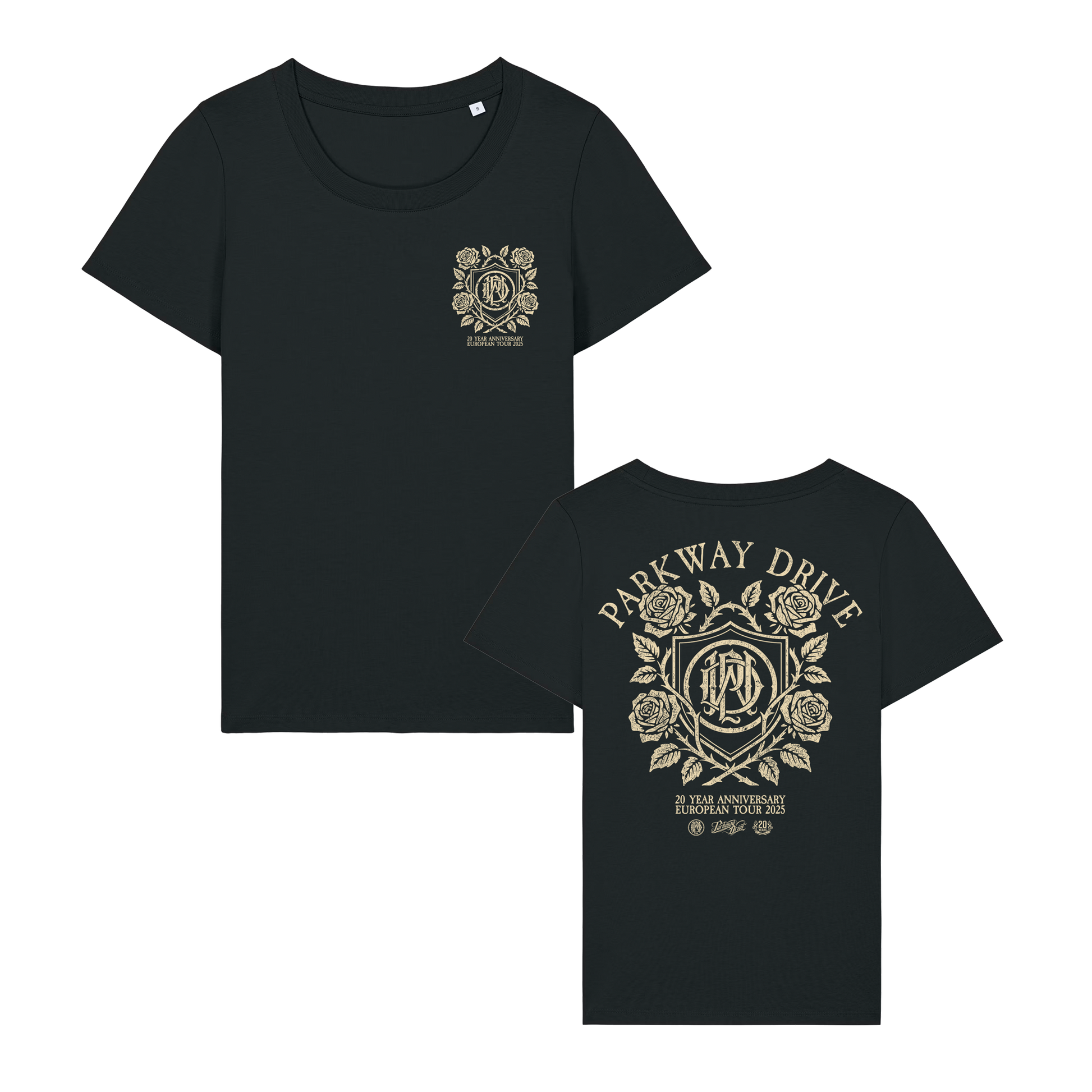 Parkway Drive (Roses & Shield) Girl Fitted T-Shirt