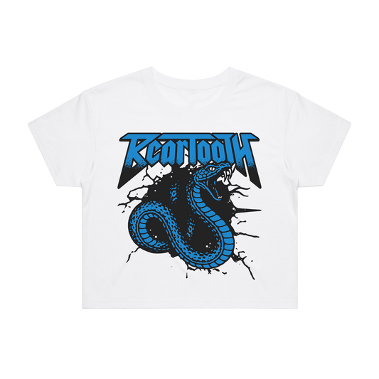 Beartooth (Blue Snake) Crop Top