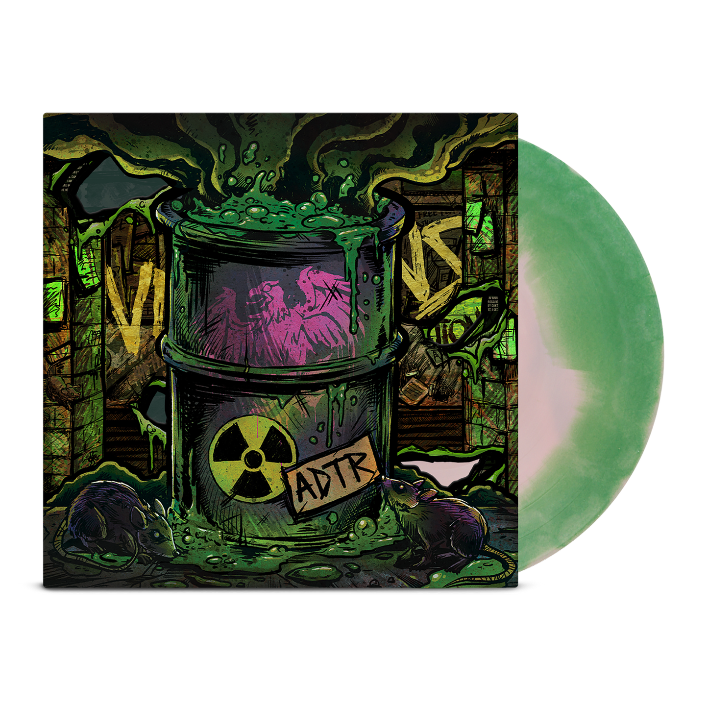 A Day to Remember (Bad Vibrations (10th Anniversary Edition)) Pink & Green Vinyl