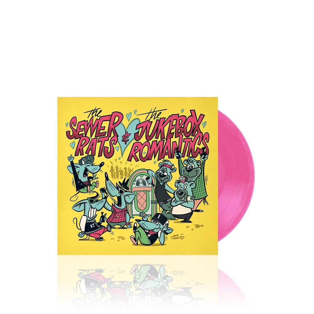 The Sewer Rats/TheJukebox Romantics (Split) Magenta 7 Inch